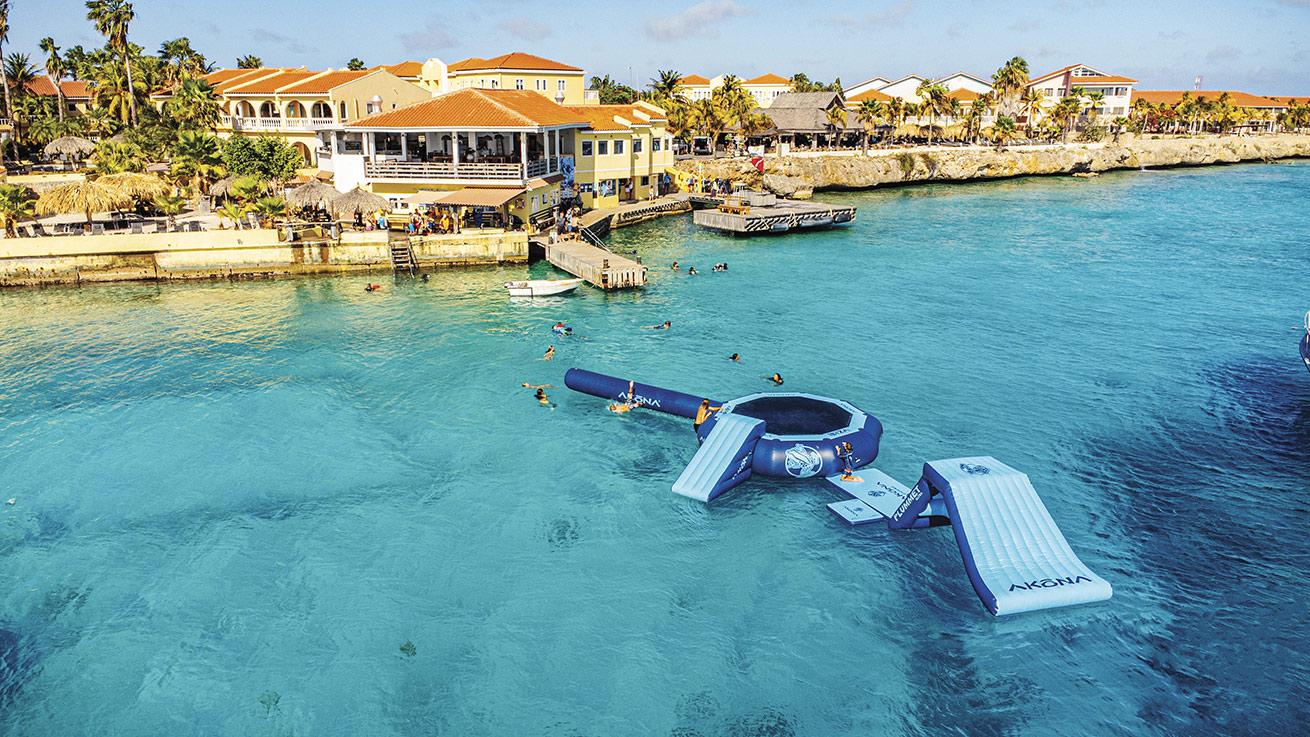 Water activities at Buddy Dive Resort.